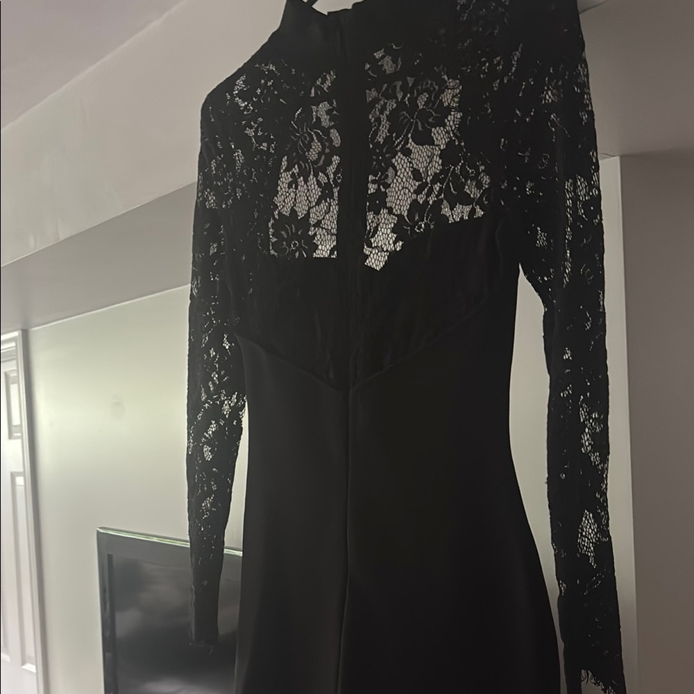 Elegant Black Lace Dress